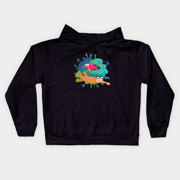 Guppies as pets Kids Hoodie by Explore The Tropics